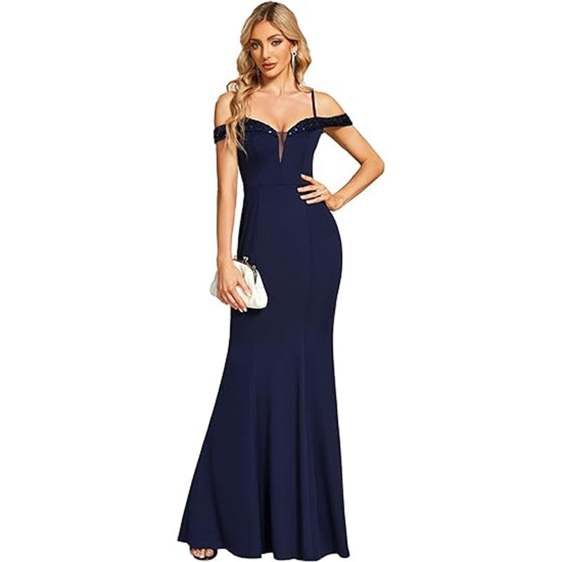Vêtements pour femmes Robe longue de soirée en écharpe