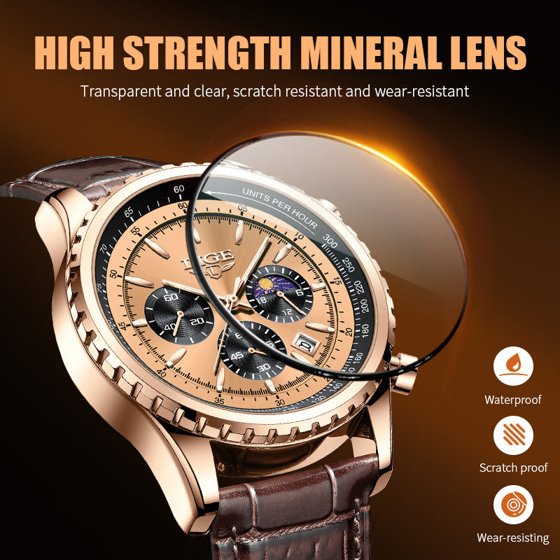 Waterproof multi-functional sports timing watch