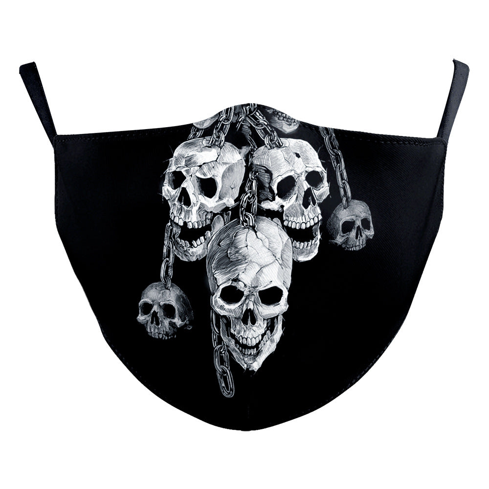 Masque de poussière Halloween Clown drôle Horreur créatif double couche