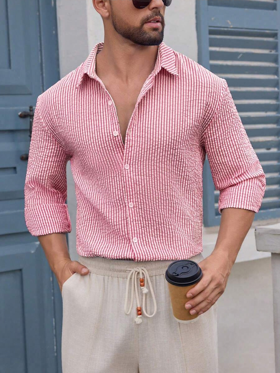Chemise à manches longues à manches longues pour hommes