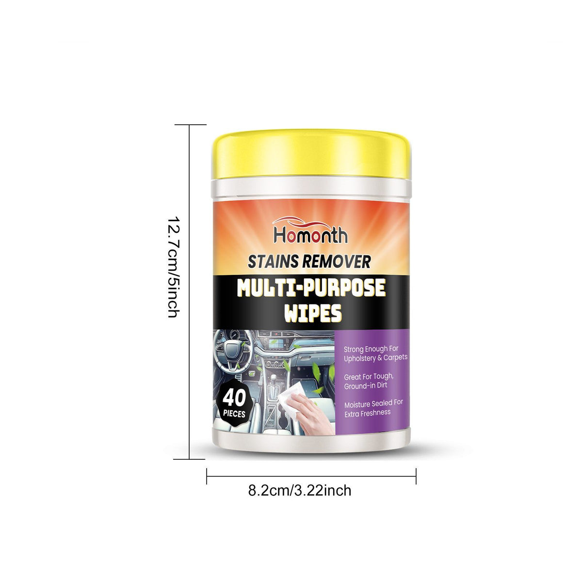 Wipes de nettoyage intérieur de l'automobile HOMONTH
