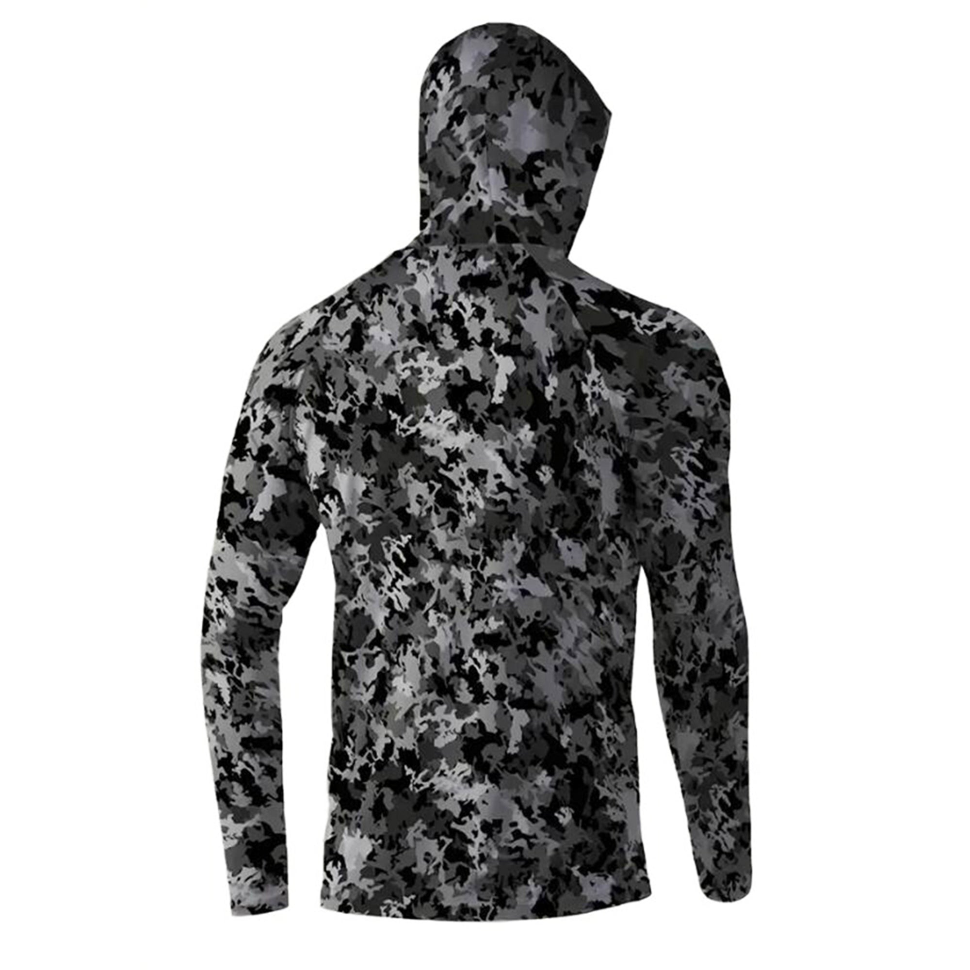 Pêche Hoodie UPF 50 anti UV voile chemise Surf couverture visage cou été hommes manches longues