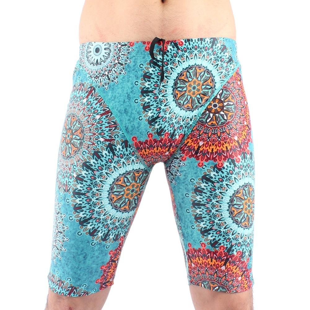Séchage rapide Confort Natation Trunks Homme Mode Cinq points loin Anti-embarrassment Plu