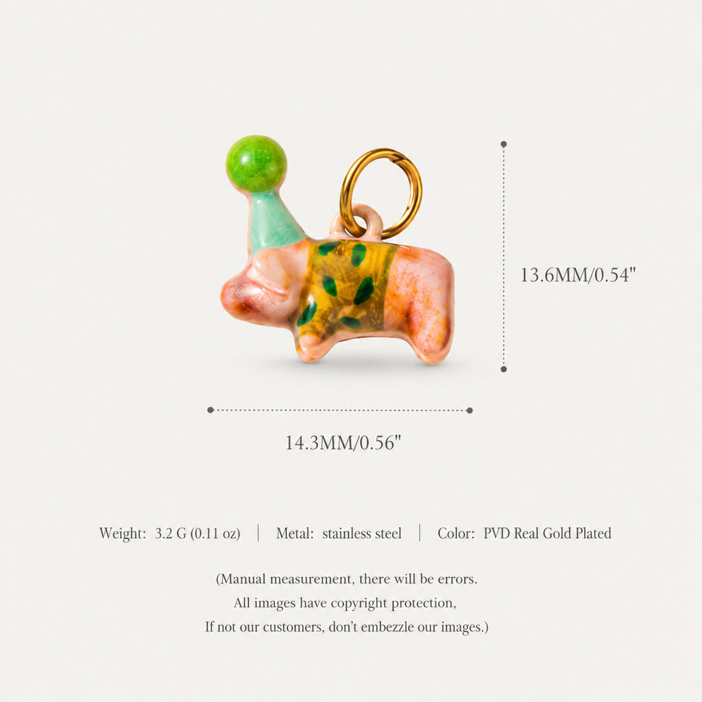Puppy d'animaux série Zircon pendentif