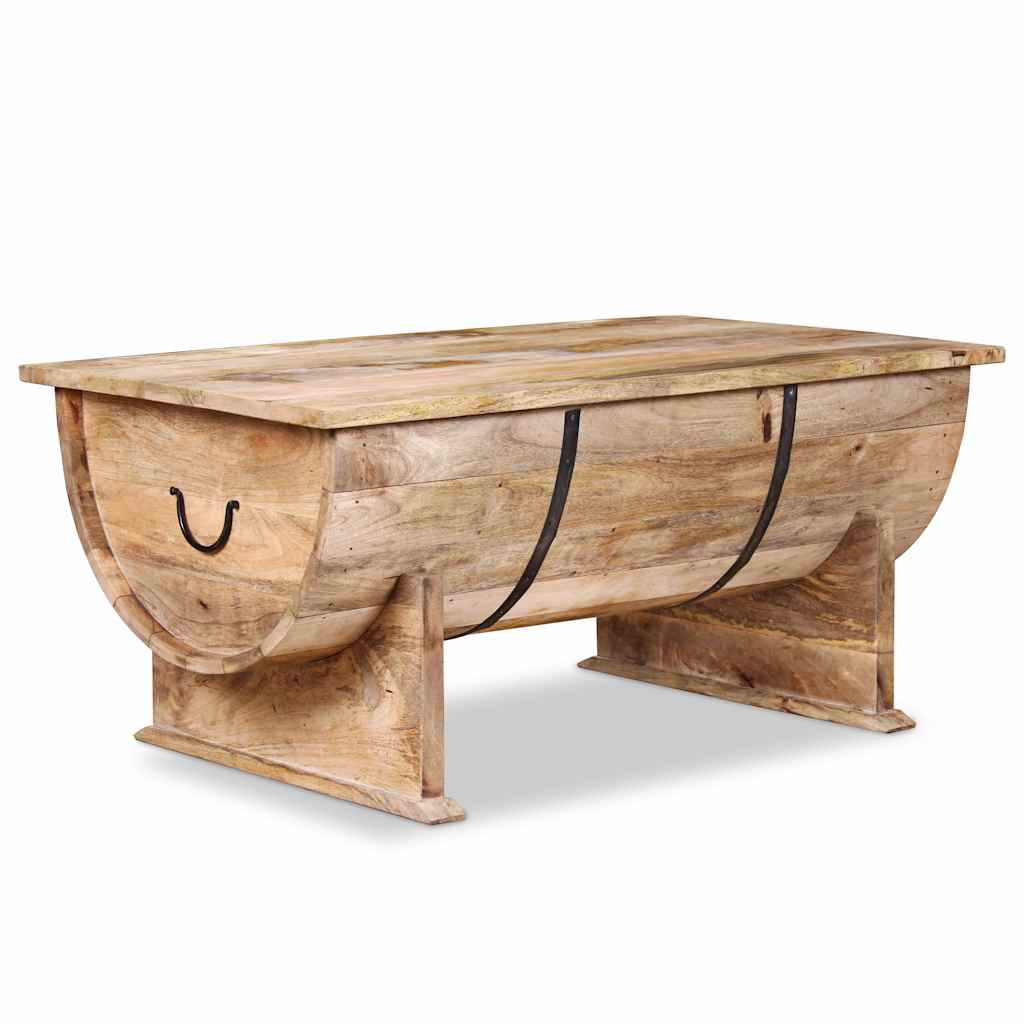 Table de café Bois de mangue massif 88x50x40 cm