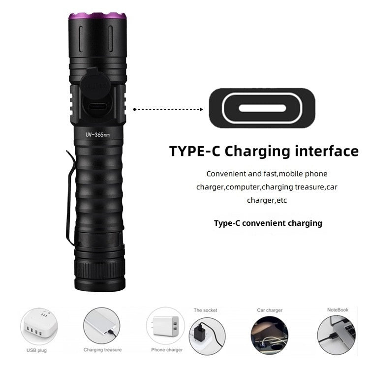 Lampe de poche de vérification des billets ultraviolets