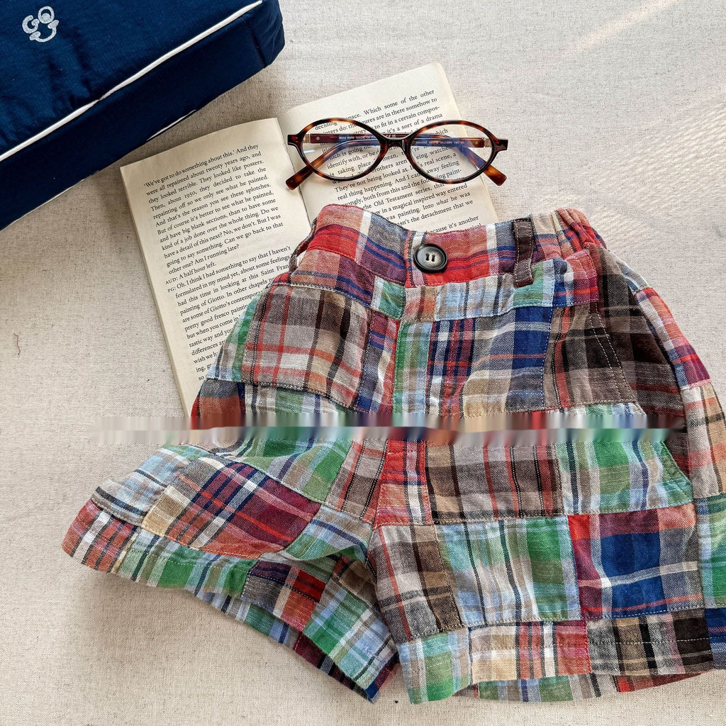Été porter la mode piquer court garçon et culottes fille