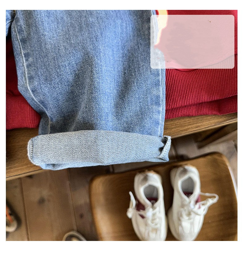 Jeans pour enfants au printemps