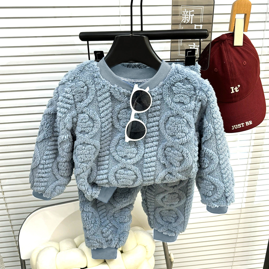 Pyjama de style coréen pour filles en couleur solide