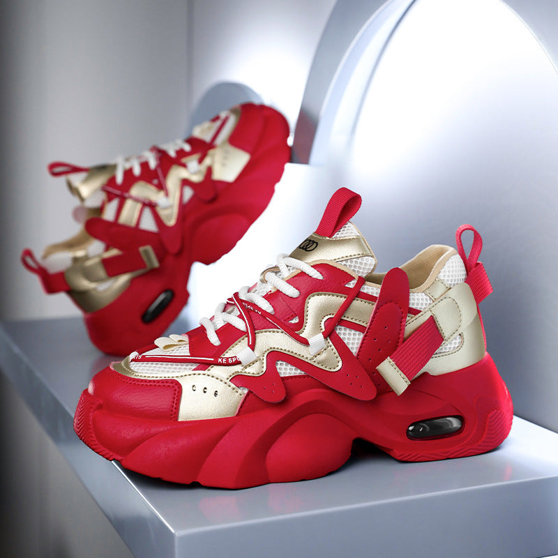 Hommes Chaussures Casual avec Mesh Respirant et une Plateforme Sole Pour la Hauteur Ajoutée