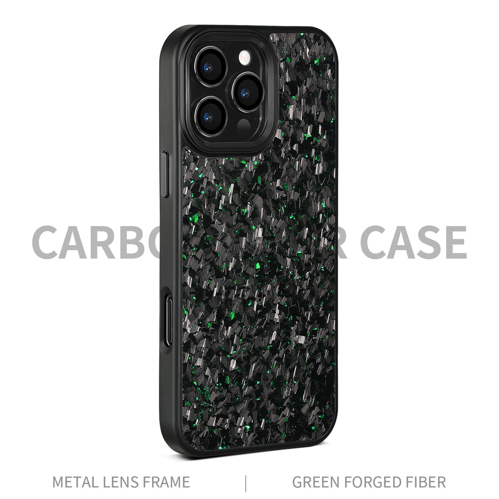 Boîtier de téléphone en métal noir forgé fibre de carbone