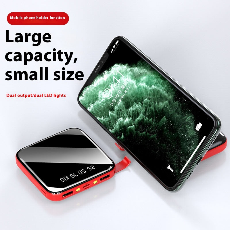 Mirror Mini Power Bank 20000 MA Alimentation mobile de petite et grande capacité