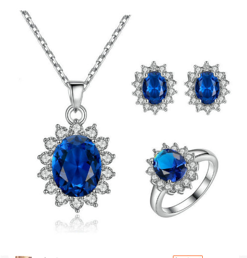 Ensemble de bijoux de tournesol Collier Anneau Boucles d'oreilles Boucles d'oreilles