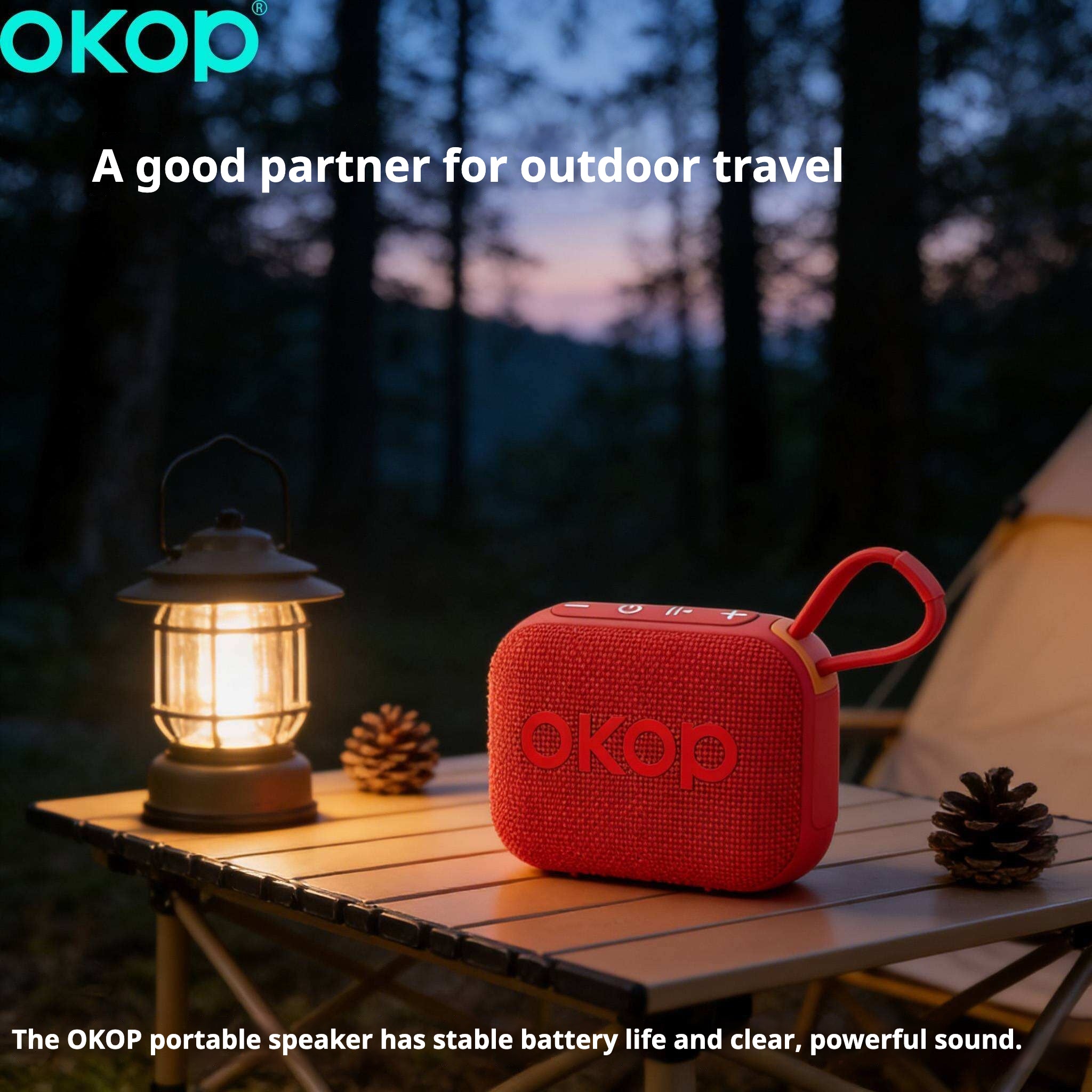 KP-597 Vente à chaud Multifonctionnel Portable Outdoor Compact Subwoofer Mini Bluetoot