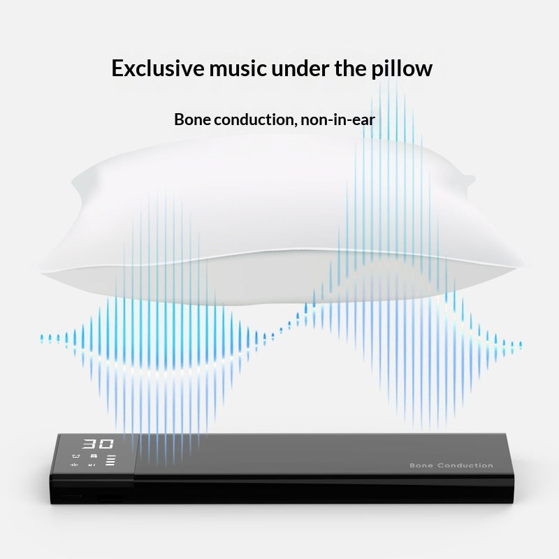 Haut-parleur Bluetooth blanc à conduction osseuse