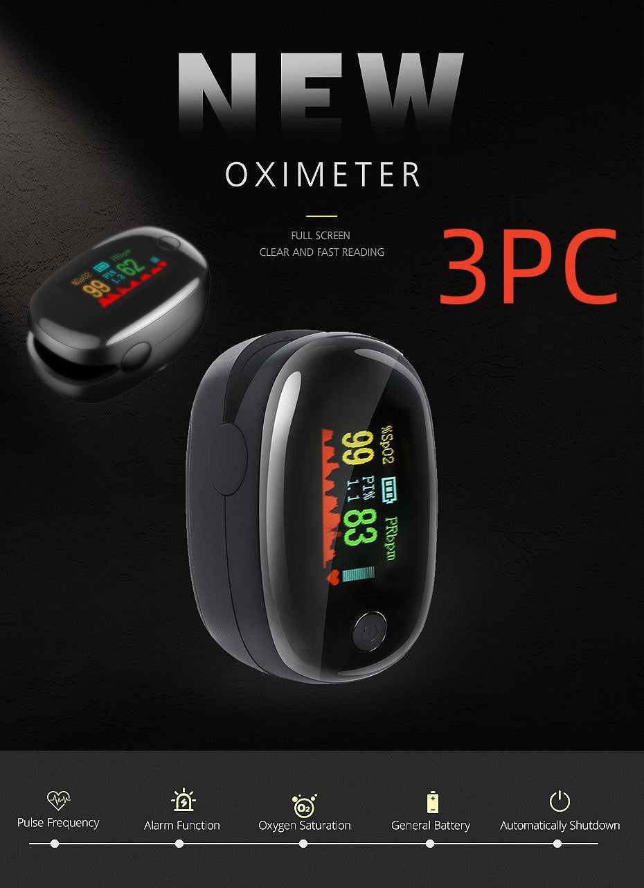 Oximètre pulsé à bout de doigts - OLED affichage sang Saturation d'oxygène et moniteur de fréquence cardiaque avec