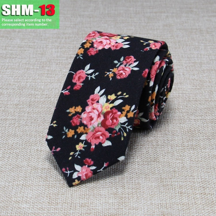 Narrow Casual Patterned Tie pour les hommes