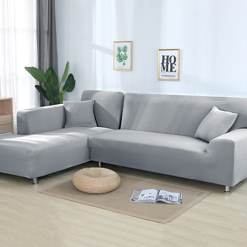 Couverture de canapé stretch encastrée universelle en L
