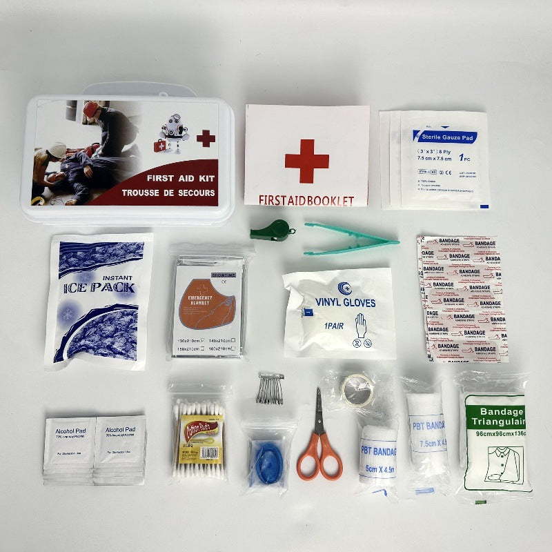 Trousse de premier secours portable 18 pièces pour usage domestique