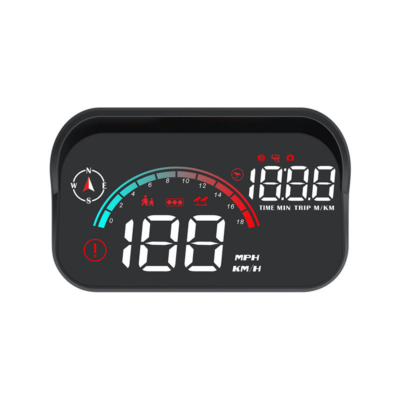 Affichage tête vers le haut Voiture GPS Vitesse universelle Compass HD Projecteur Version E-dog