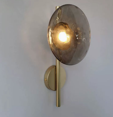 Mur en verre Sconce Fond Lumière murale
