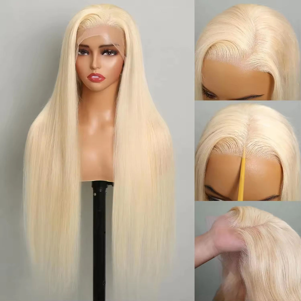 Lace wig with human hair