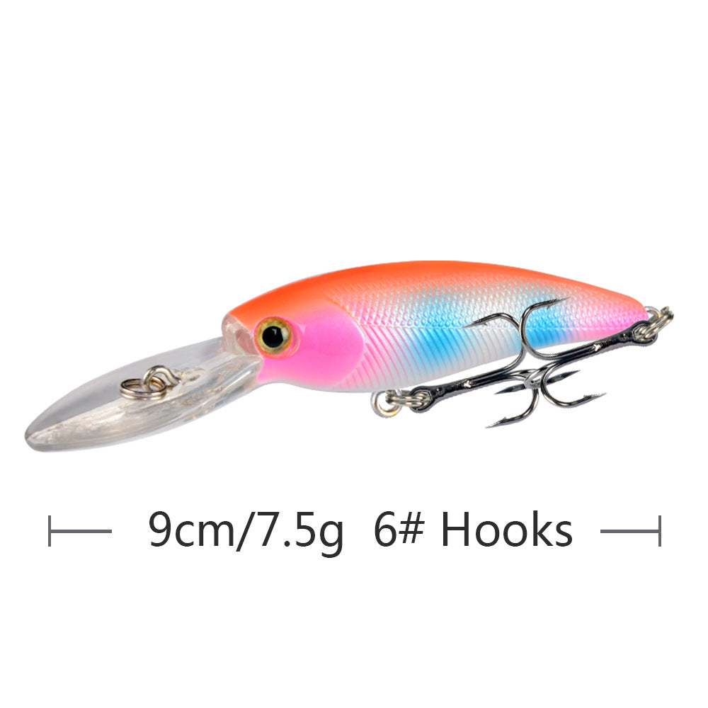 10 Couleur Minorua Bait Plastic Biomimetic Fausse Fausse Bait