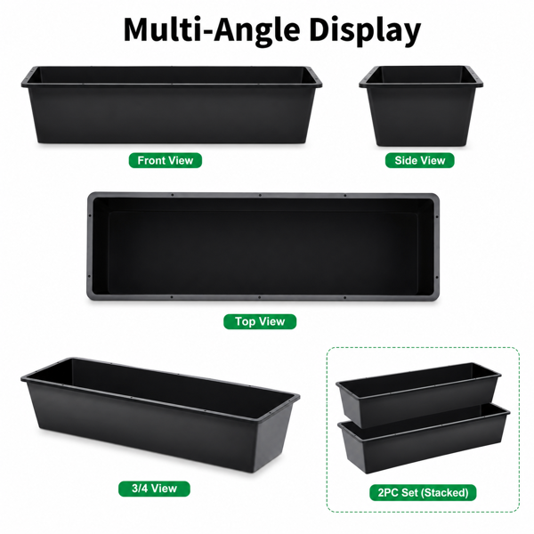 2-pièces en plastique double usage alimentation du bétail approprié pour l'alimentation quotidienne des chevaux