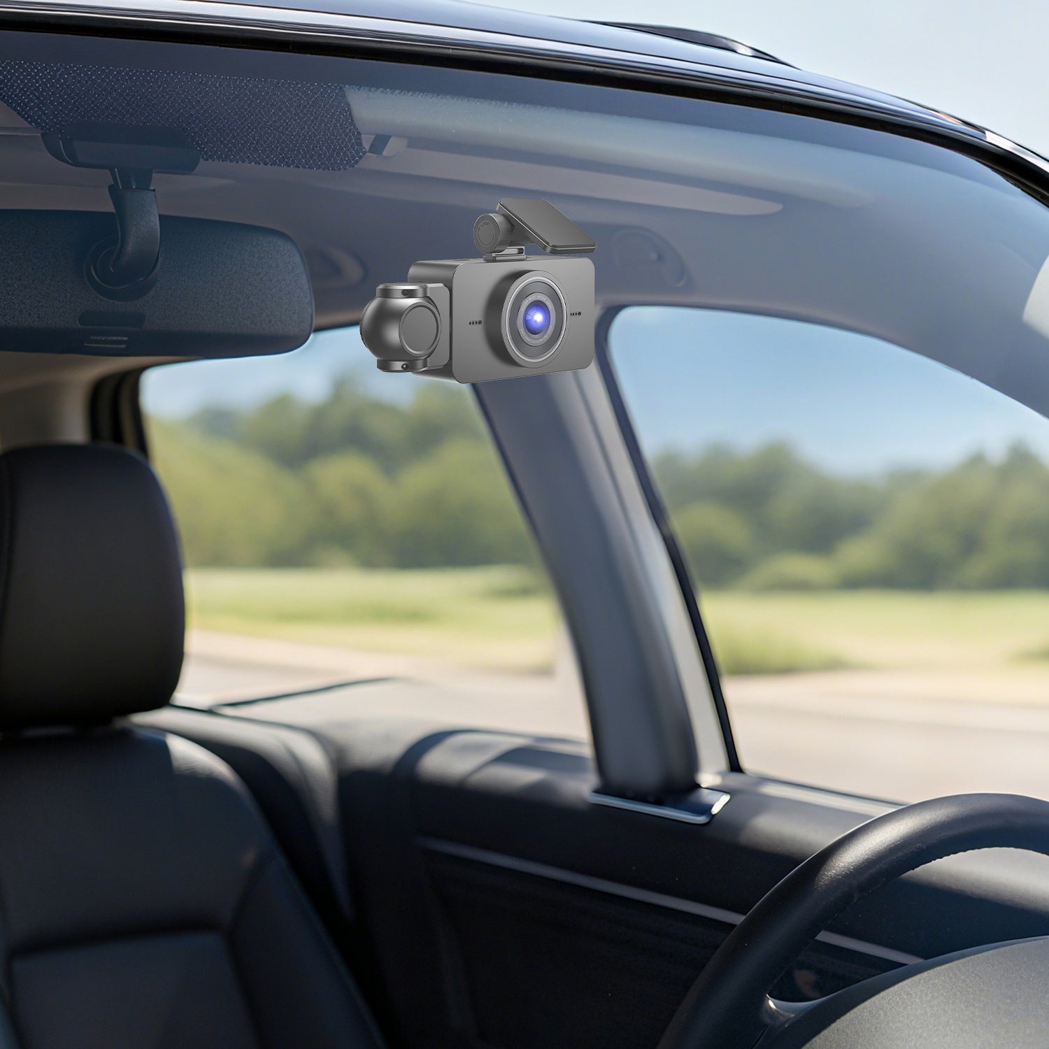 WiFi FHD 1080P 3 canaux voiture Dash Cam arrière à l'intérieur avec détection de mouvement de carte MMC 32G