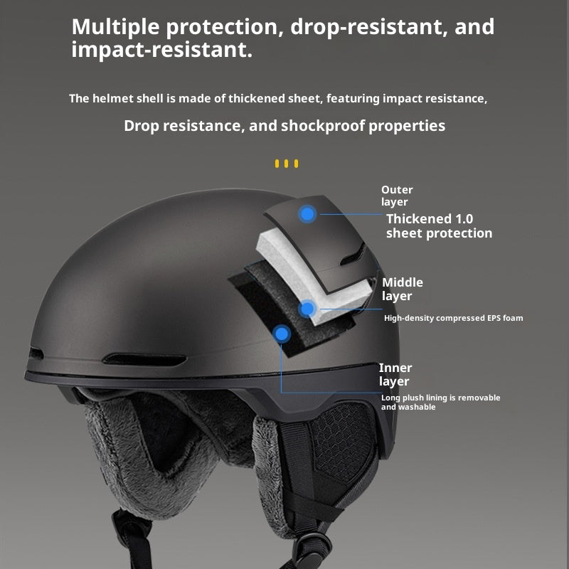 Design en une seule pièce avec lunettes et casque