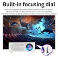 Mini projecteur portable filé même écran avec support de téléphone mobile