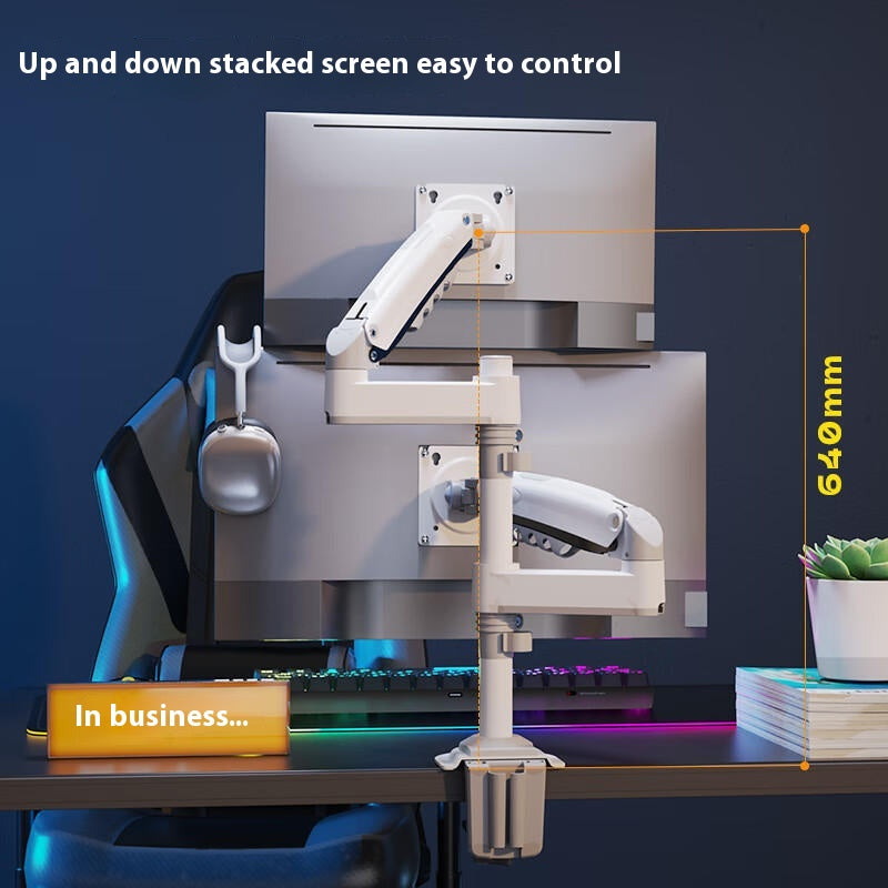 Ordinateur Dual Screen Monitor Smart Desktop Up and Down Lifting Display Rack