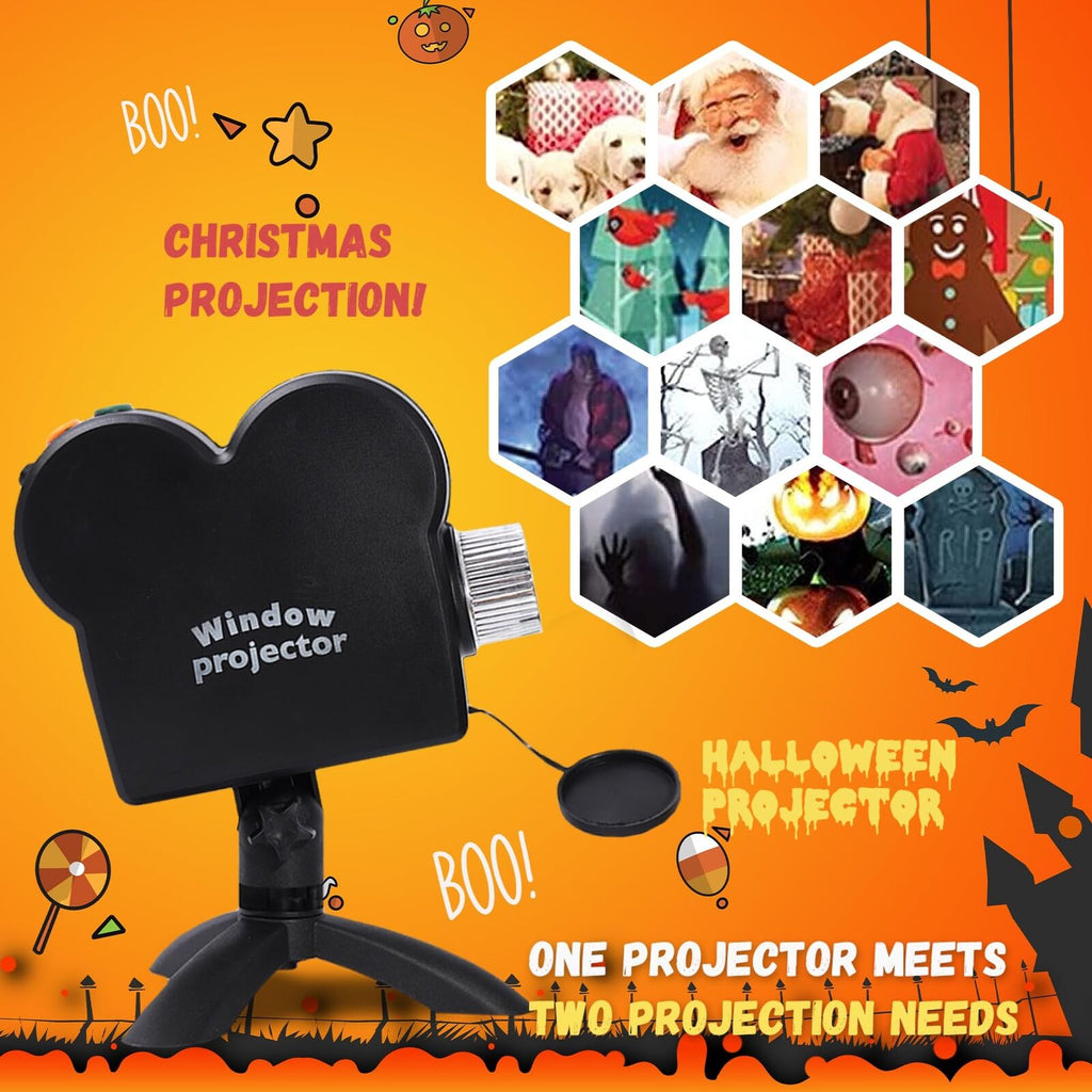 Projecteur de fenêtre d'Halloween Christmas Holographic Optical Home Window Display Pro