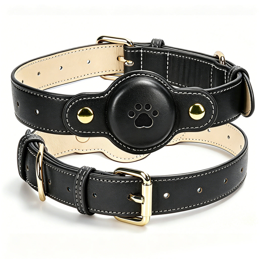 Collier GPS en cuir PU en cuir