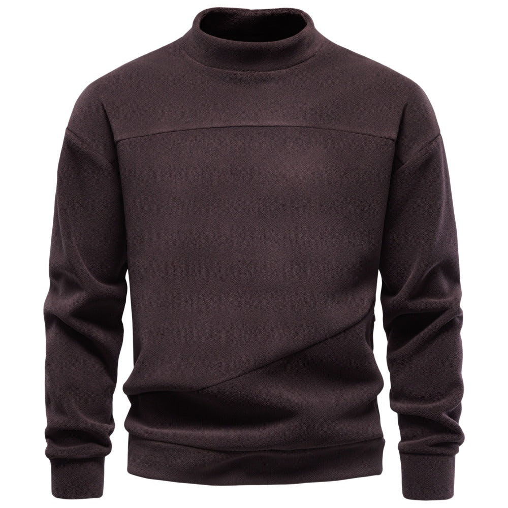 Oulizhong Mock-neck Epaule goutte Hommes Loungewear Hoodie