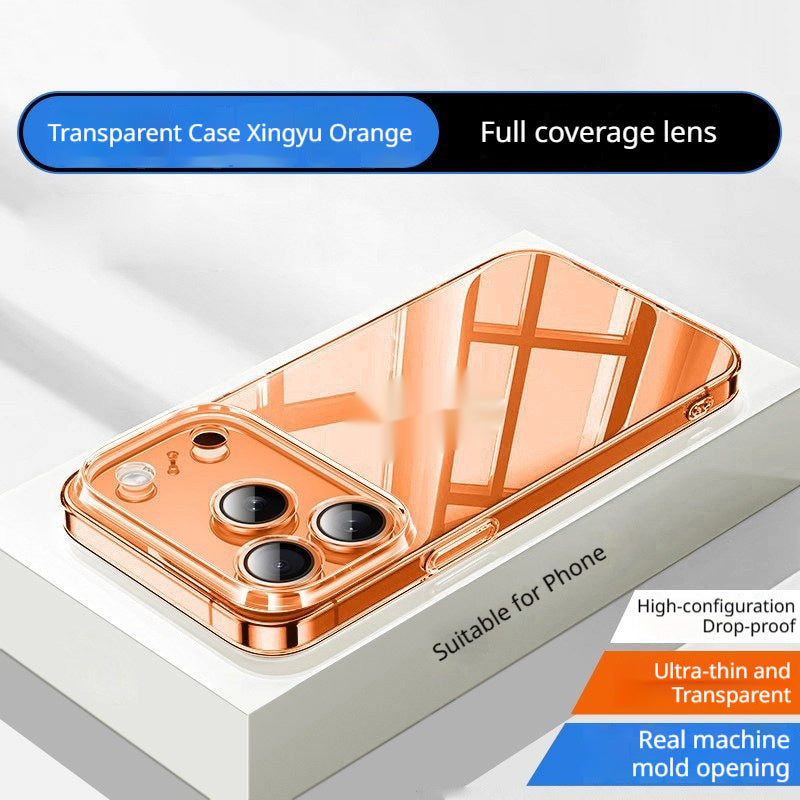 Cas de téléphone transparent ultra-mince sans glissement