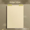 Notebook-A5 ligne horizontale 60 feuilles-Ginkgo jaune copie-Nude-SHEIN transfrontalière