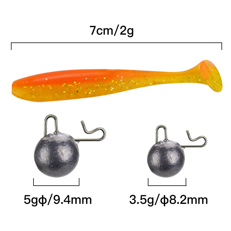 Simulation deux couleurs T Tail Jig Crochet Crane Crochet costume