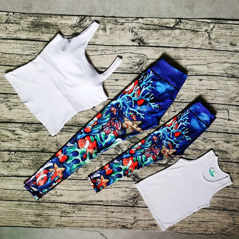 Danse fitness parent-enfant costume de yoga