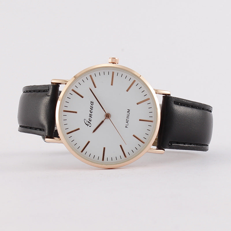 Ceinture en cuir minimaliste ultra-mince pour homme