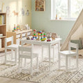 Table et chaises en bois pour enfants (1 table + 4 chaises)