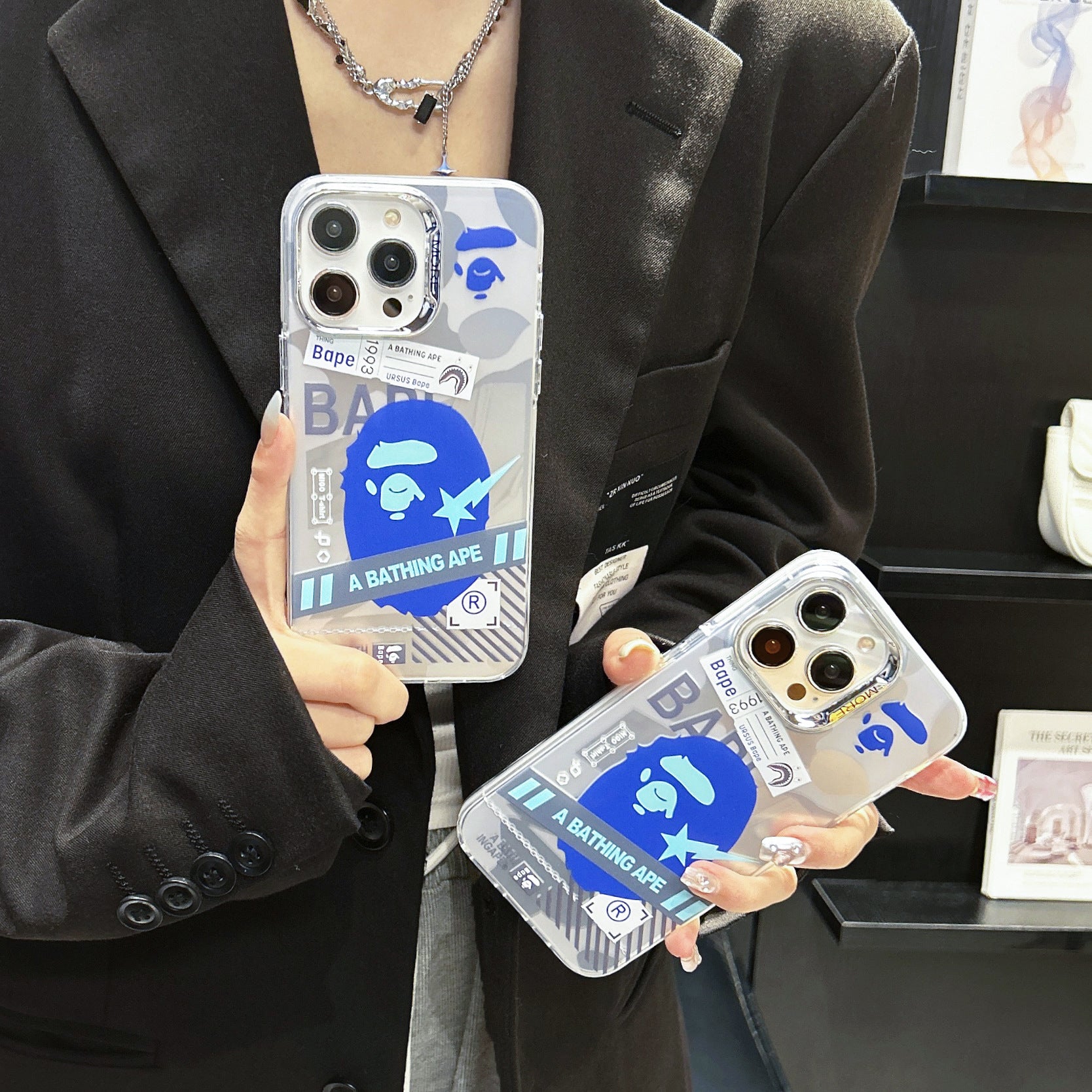 Fashion Personnalité Matte Plating Téléphonie Case