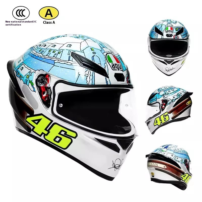 Casque de moto léger de ventilation estivale anti-fog