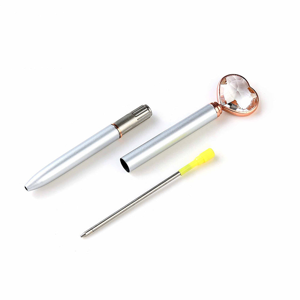 Cristal créatif Love balle stylo en métal diamant