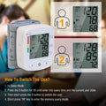 1Pc Blood Pressure Monitor Wrist Digital High Blood Pressure Cuff Heartbeat Tester avec 90