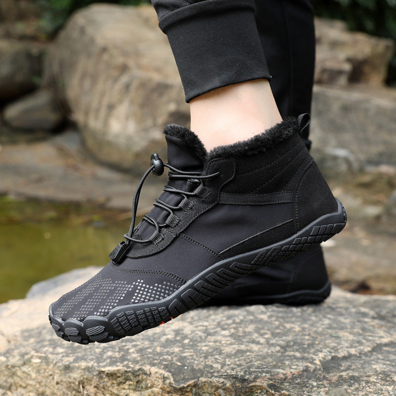 Hiver en plein air Sports Cycling Chaussures de randonnée imperméables à l'eau, revêtues de polaire