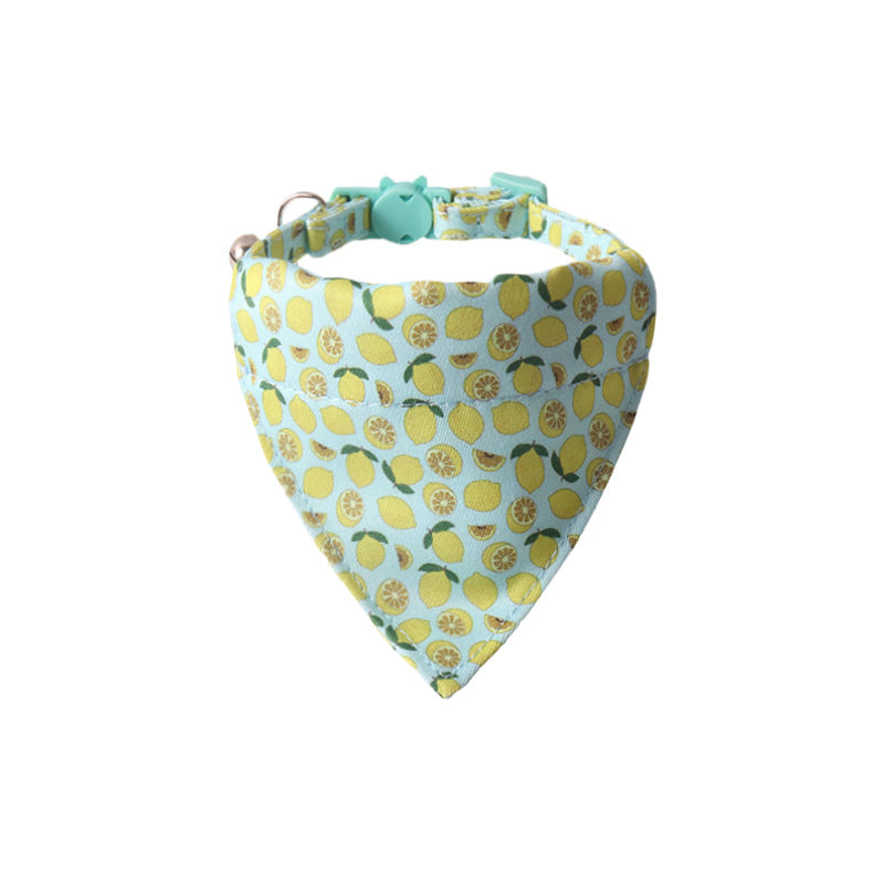 Collier pour animaux de compagnie Fruit coloré série Bow Triangular Binder