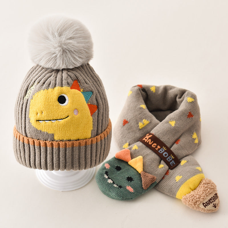 Chapeau d'enfants Chapeau écharpe en laine bébé