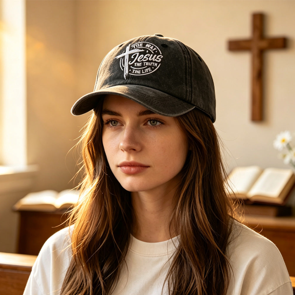 2pcs Vintage Lavé Black Casquette de baseball pour femmes Hommes