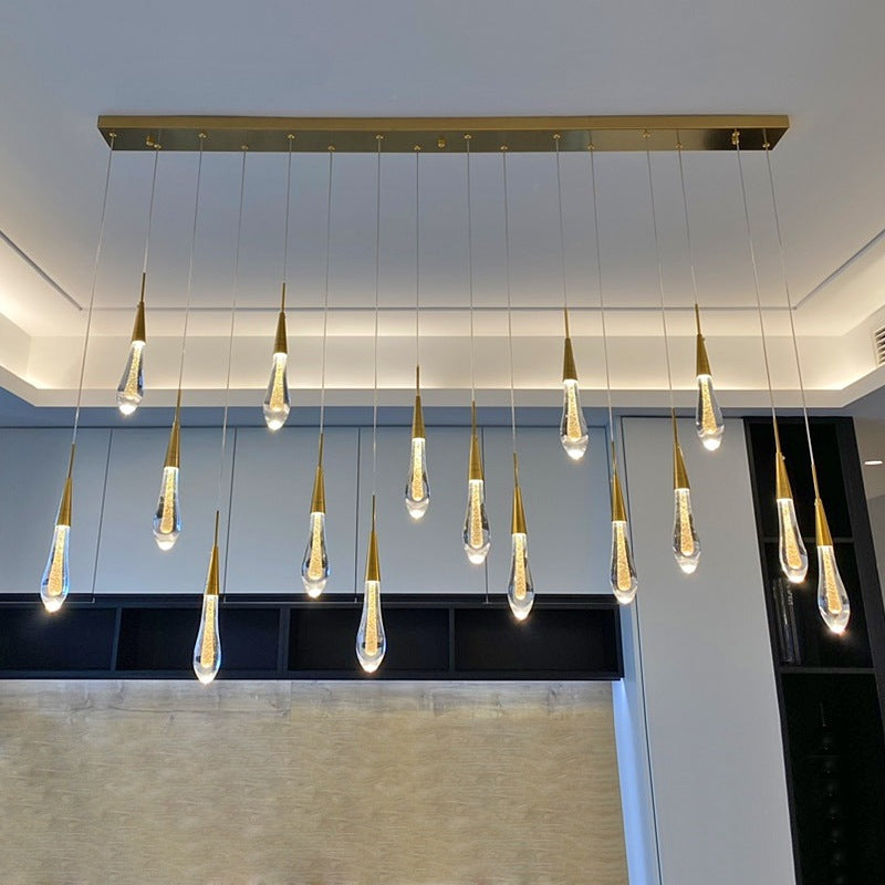 Chambre à coucher créative côté Chandelier Restaurantbar Droplet Pendentif lumière